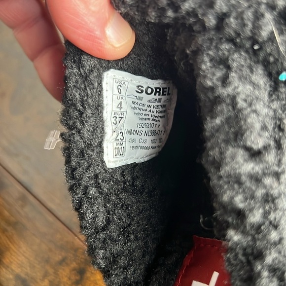 Sorel Womens Size 6 Go Mail Run Black Sea Salt Slip On Slippers Shoes - Picture 5 of 5